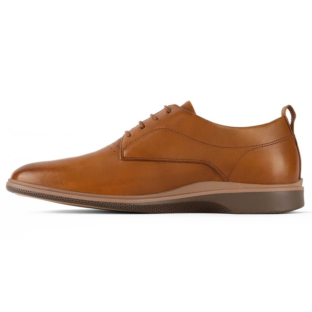 Amberjack The Original Honey Leather Dress Shoes Mens 9.5 Oxford Brown New